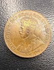 Canada 1923 1 Cent Small - Key Date Cent Copper Coin King George V - F To Vf