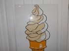 Vintage Ice Cream Cone Metal Sign