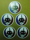 5 Oilfield Hardhat Sticker Grateful Dead Oil gas Drill Ship Offshore Work Rig