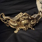 French Dore Louis Xv Gilt Bronze Metal 19 Century Pair Planter Centerpieces