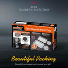 4-piece Large Magnetic Parts Tray Set  Stainless Steel Heavy Duty