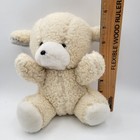 Vintage Amtra Lamb Plush Stuffed Animal Toy 9  Cream Gray Soft Cuddly Baby Gift