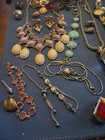 Antique Vintage Junk Drawer Jewelry Lot Estate Sale Find Lot X-22