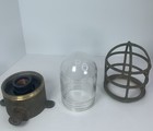 Antique Rare Ship Salvaged Brass Post Light Explosion Proof Pg Co 9-s-sk-3136-l