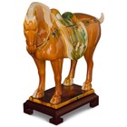 Us Seller - Tang Dynasty Tri-color Glazed Ceramic Chinese Bay Horse Statue