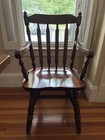 Vintage Solid Wood Dining Table With 6 Chairs