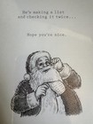 Stampin Up Cling Mount Stamp Set   Santa s List   Christmas