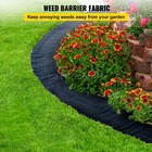 8ft X 300ft Woven Ground Cover Landscape Fabric 3 5-ounce Weed Barrier