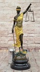 Collectible Bronze Sculpture Statue Historical Figures Blind Lady Of Justice
