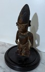 Old Yoruba People Wood Statue Of An Ibeji Male Figure - From Nigeria