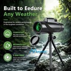 80x100 Super Telephoto Zoom Monocular Telescope W night Vision Binocular tripod