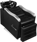 Backwash Ceramic Shampoo Bowl Sink Chair Station Spa Salon Beauty Bowls Black