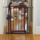 Summer Infant Essex Craft Safety Gate - Cherry   Charcoal Gray