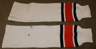 1998 - 2001 Daymond Langkow White Philadelphia Flyers Game Worn Used Knit Socks