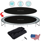 12-15ft Trampoline Replacement Safety Net Jumping Mat Pad 4 6 8 Poles Enclosure