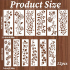Wall Stencils For Painting Leaf Vine Designs Reusable Diy Templates For Wall Art