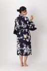 Japanese Yukata Kimono Women Cherry Blossoms   Crane Cotton Short Robe Made In J