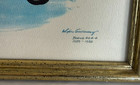 3 Different Vintage Framed Airplane Lithographs By Artist Nixon Galloway