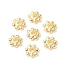 100pcs 304 Stainless Steel Flower Spacer Beads For Jewelry Making Findings 3 6mm