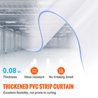 Strip Curtain Pvc Door Curtain 96  X 96  Cooler Freezer Clear Plastic