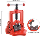 Heavy Duty Forged Pipe Vise  0 6 To 2 Inch Pipes Capacity Bench Pipe Vice  Forge