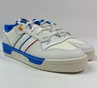 Adidas Originals Rivalry Low Mens 11 White Blue Sneakers Shoes Athletic Ji0866