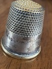 Antique Sterling Silver Sewing Thimble - Unmarked - Deep Dimple Pattern