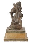 Antique Metal Sculpture Of Ganesha Elephant