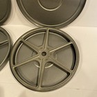 Two Metal Super 8mm 400ft Movie Film Reels Cans 7 In