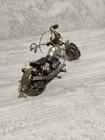 Chopper Motorcycle Scrap Metal Sculpture Model Recycled Handmade Art
