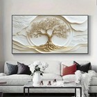 Abstract Golden Tree Of Life Canvas Painting Canvas Wall Art Home Decor Picture