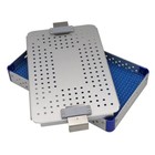 2pcs Sterilization Case Box Disinfection Tray Aluminium Surgical Instrument