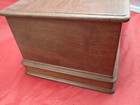 Antique Singer    Treadle Sewing Machine Cabinet Coffin Top Lid