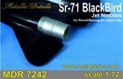 Metallic Details Mdr7242 1 72 Sr71 Blackbird Jet Nozzles Revell monogram Italeri