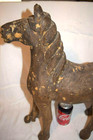 Very Big Antique Horse Statue Hand-made Vintage Figurine 19  Tall From Santa Fe