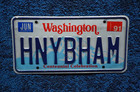 1991 Washington Vanity License Plate - Hnybham