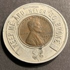 Encased Brandenburg Chevrolet 1947-d Lincoln Wheat Cent Good Luck  mansfield Ohio