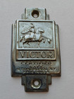 Vintage Victor Certified Safe Tonawanda New York Emblem Tag