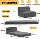 Foldable Sofa Bed Large Soft Foam Convertible Sleeper Chair Luxury Miss Fabri   