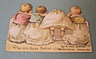 Wells Richardson   Co Lactated Food Double Sided Victorian Trade Card Cat Babies