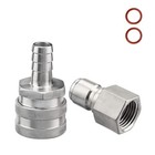  Stainless Steel Quick Disconnect Set 1 2 Npt Female 1 Pair In 1 Package