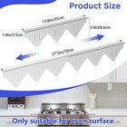 Stove Gap Covers Stainless Steel 2 Packs  13 8 -27 5  Retractable Range Gap Cove