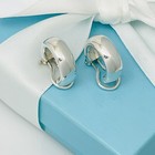 Tiffany   Co Vintage Hoop Huggie Clip On Earrings In Sterling Silver Free Ship