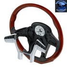 18  Wood Steering Wheel For 2012-2021 Peterbilt 579   2013-2021 Kenworth Kit