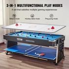 Vevor 3-in-1 Rotating Swivel Multi Game Table Air Hockey Billiards Table Tennis