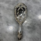 Antique Victorian Ladies Silver-plated Brush     Ornate Vanity Accessory