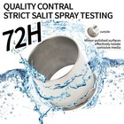 2pcs 4 9inch Stainless Trailer Wheel Center Caps Push Through 4 9  Bore 4 8  