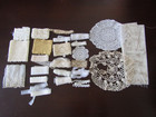 Vtg  Mixed Lace Lot Sewing Craft Journal Doll Remnant Trim Various Styles  size