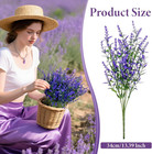 Artificial Lavender Flowers - 7 Pcs Artificial Flowers For Outdoors Faux Lavende
