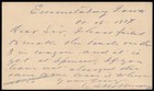 Usa 1877 Emmettsburg Iowa Blue Cancel Postal Stationery Card Cover 96284